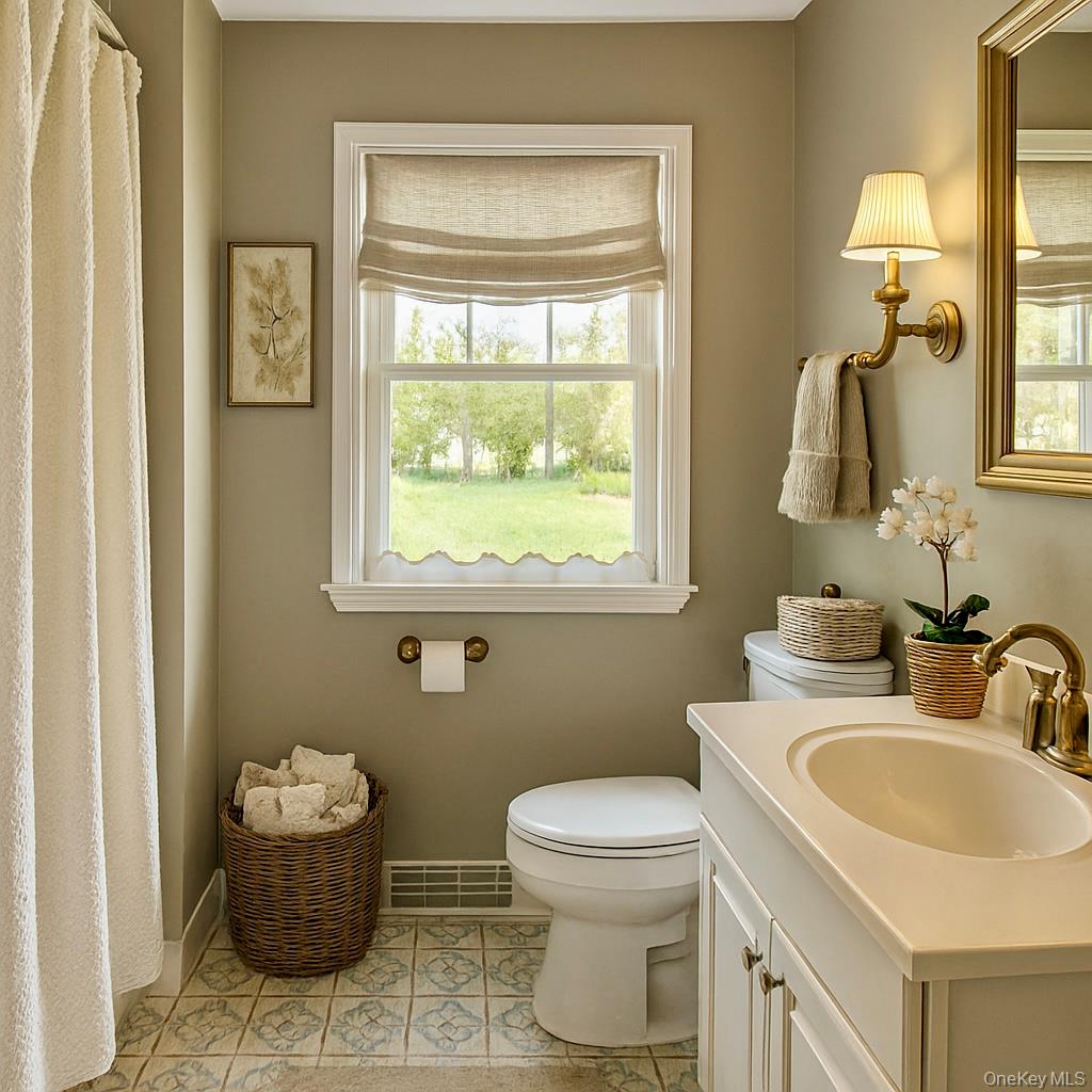 12 Old Turnpike Road Bloomingburg, NY 12721 - Photo 9 of 11 a bathroom with a toilet sink and mirror