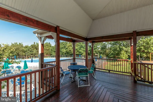 a view of a park with slide