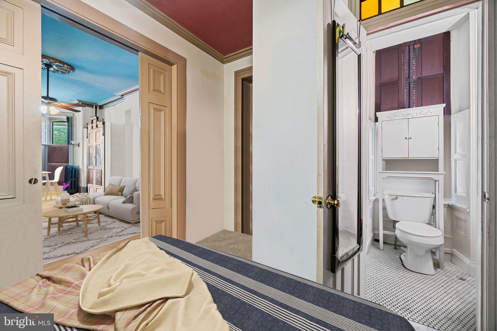 5911 Greene Street Philadelphia, PA 19144 - Photo 14 of 52 a bathroom with a sink toilet and shower