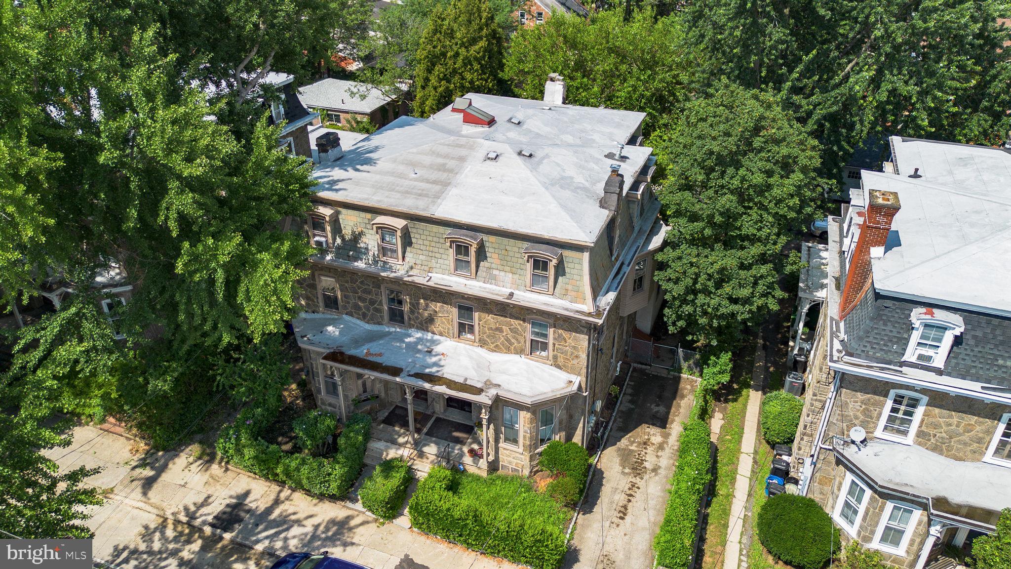 5911 Greene Street Philadelphia, PA 19144 - Photo 48 of 52 an aerial view of a house with outdoor space and sitting area