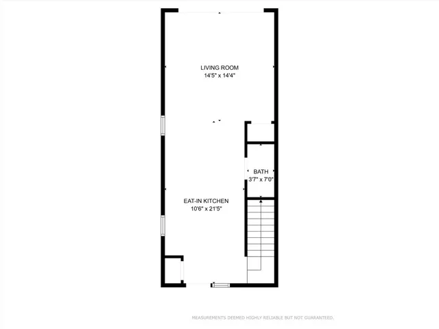 a picture of a bench in front of a door