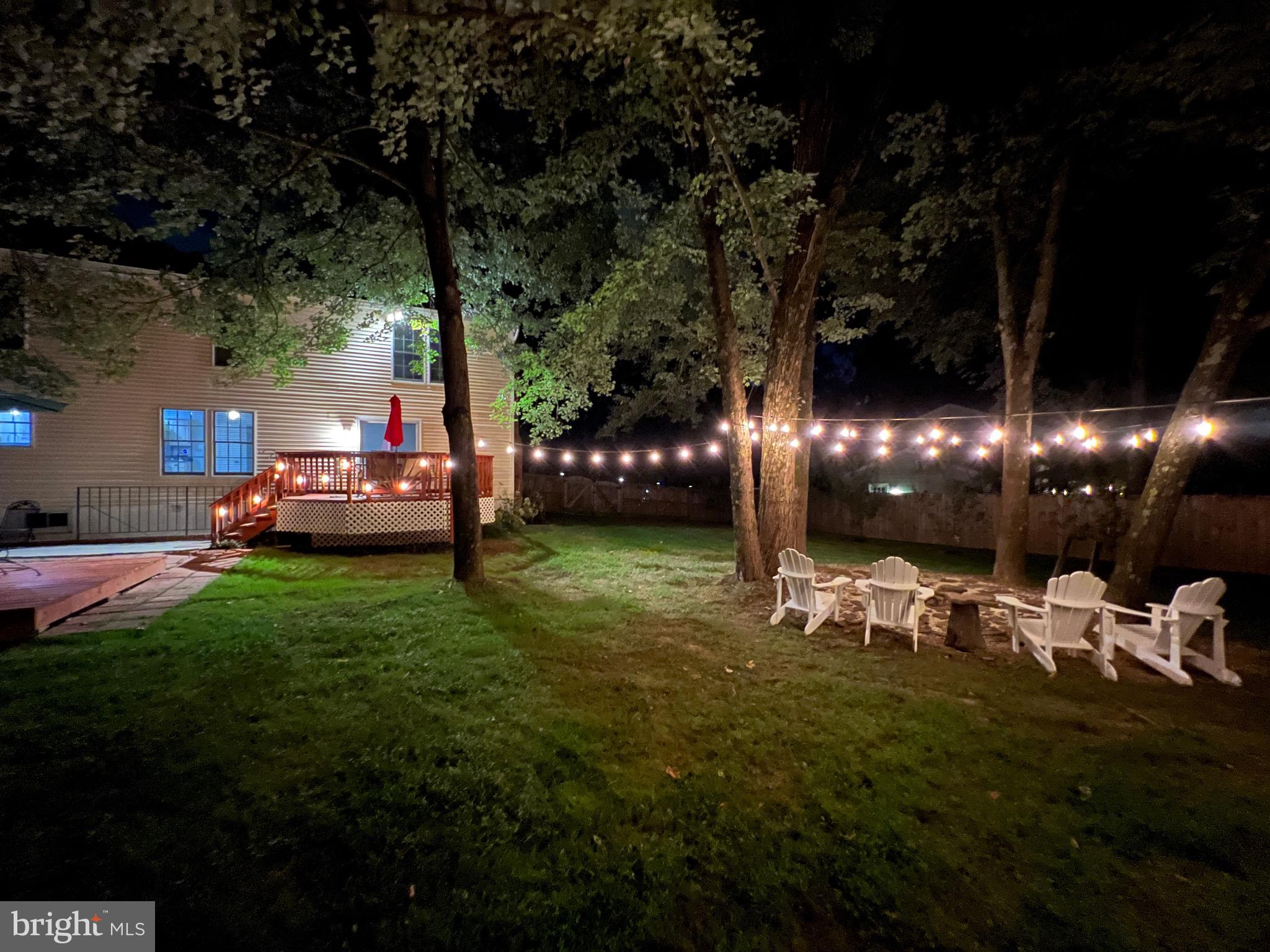 15418 Peach Orchard Road Silver Spring, MD 20905 - Photo 47 of 47 Backyard at night