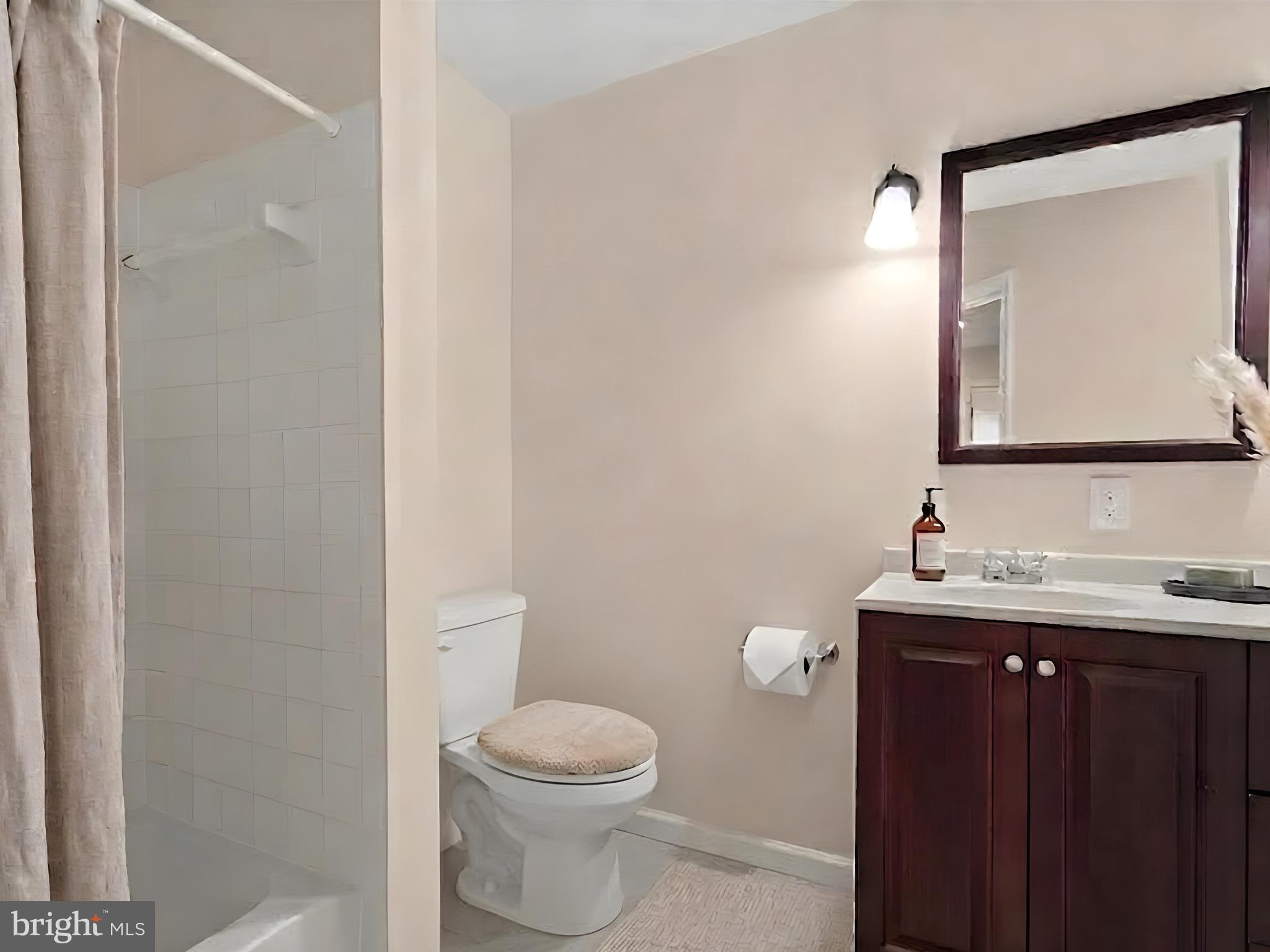 13511 Chevy Chase Court Chantilly, VA 20151 - Photo 29 of 57 a bathroom with a toilet a sink and mirror