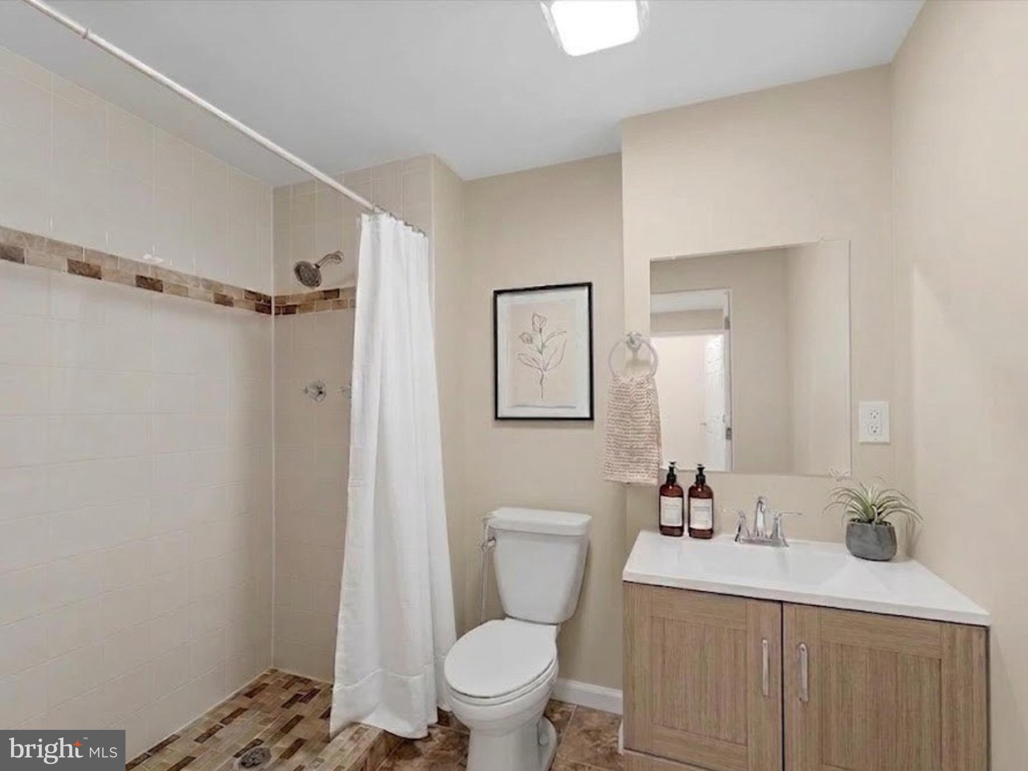 13511 Chevy Chase Court Chantilly, VA 20151 - Photo 41 of 57 a bathroom with a sink a toilet and shower