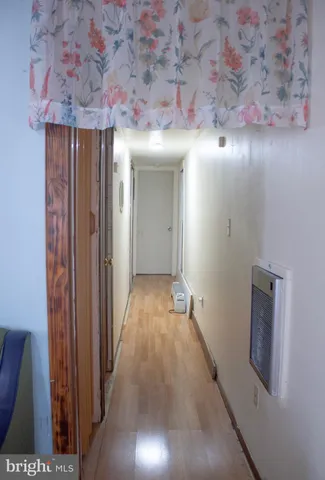 a view of hallway with stairs