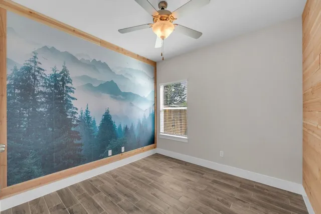 wooden floor in an empty room