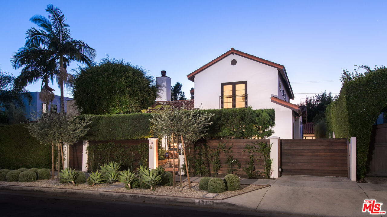 front view of house with a street
