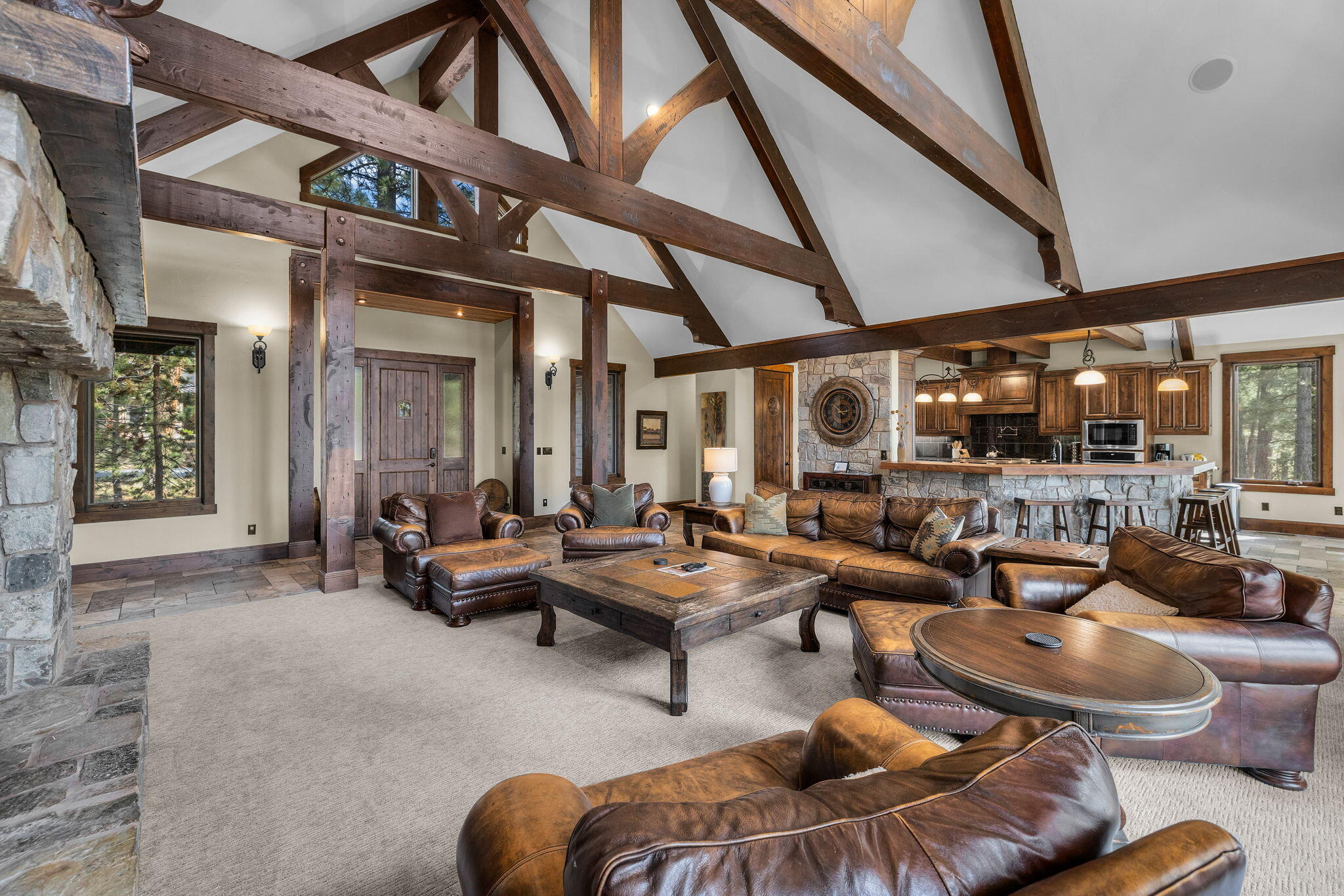 56373 Trailmere Circle Bend, OR 97707 - Photo 13 of 102 a living room with furniture and a large window