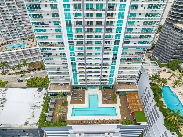 a view of city from balcony