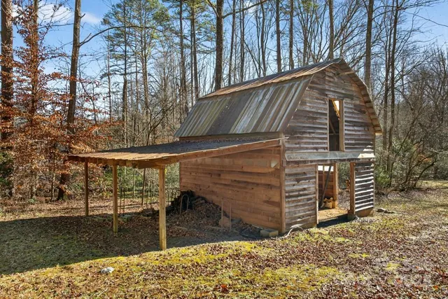 a backyard of a house