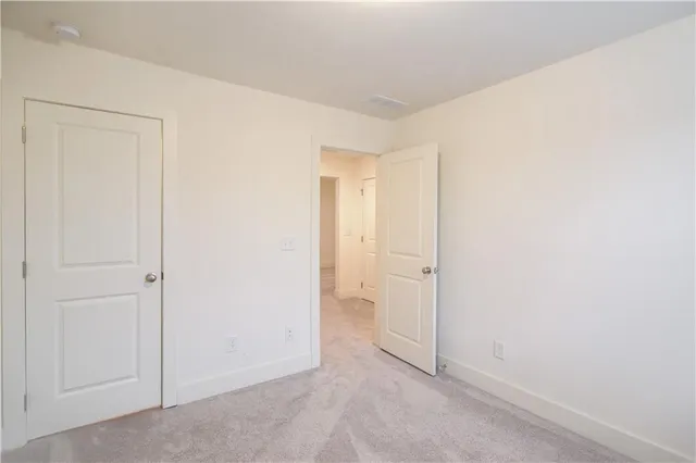 a view of an empty room