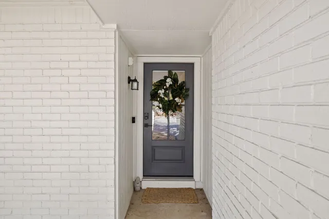 a view of front door of a house