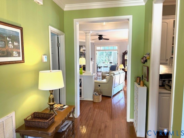 11283 Winding River Road Providence Forge, VA 23140 - Photo 4 of 28 Large front Foyer with Hardwood floors and Crown M