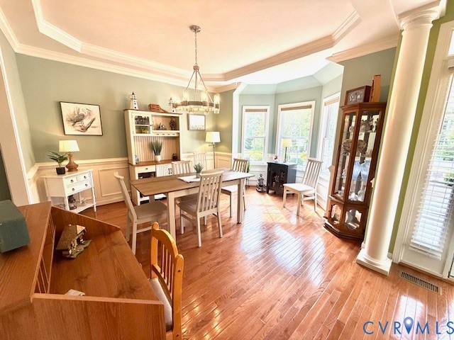 11283 Winding River Road Providence Forge, VA 23140 - Photo 10 of 28 Beautiful and Spacious Dining Room with tray ceili