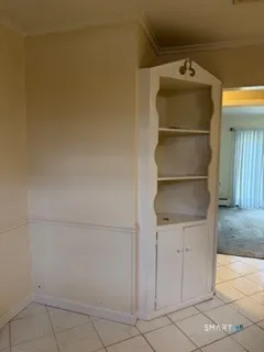 a close view of closet