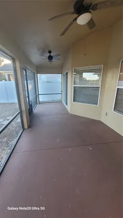 a view of a yard with a house