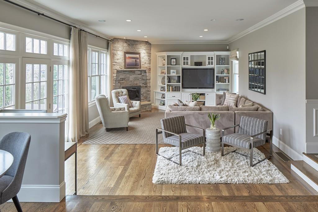 80 Stockdale Road Needham, MA 02492 - Photo 7 of 20 a living room with furniture and a flat screen tv