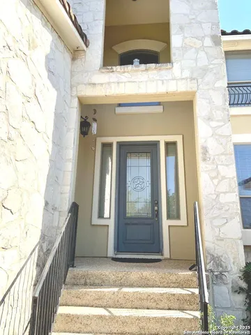 a view of front door of house
