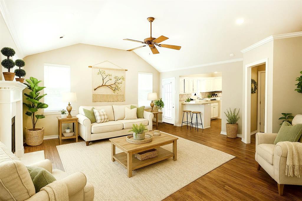 6287 East Pockrus Page Road, Unit C 2 Denton, TX 76208 - Photo 1 of 14 Living room virtual staged