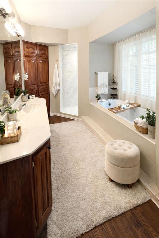 6287 East Pockrus Page Road, Unit C 2 Denton, TX 76208 - Photo 5 of 14 Bathroom virtual staged