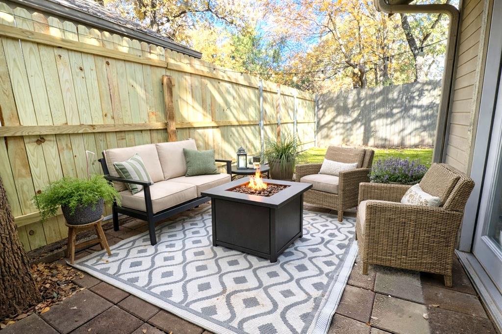 6287 East Pockrus Page Road, Unit C 2 Denton, TX 76208 - Photo 6 of 14 Back Patio virtual staged