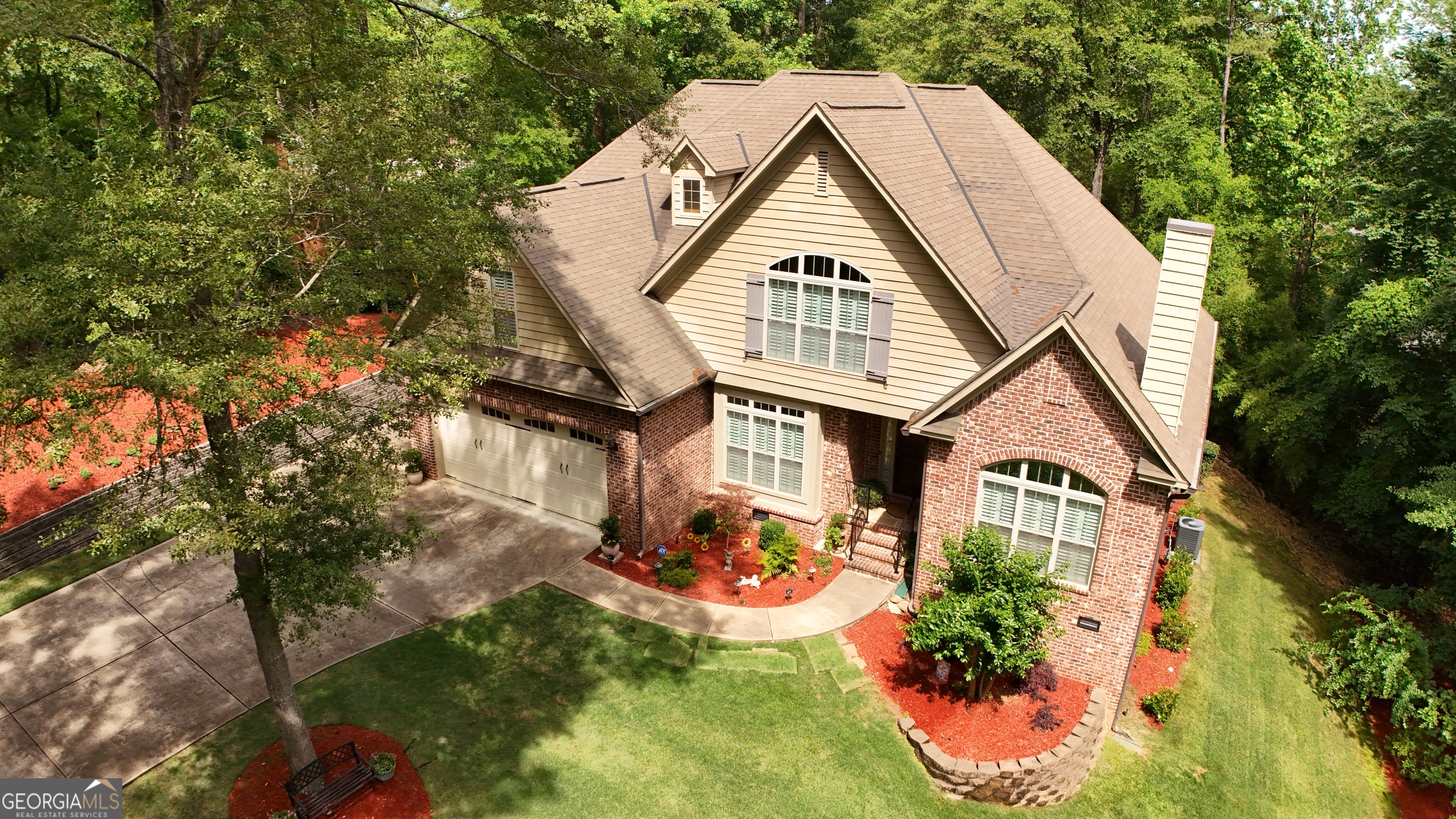 7381 Lullwater Road Columbus, GA 31904 - Photo 45 of 47 an aerial view of a house