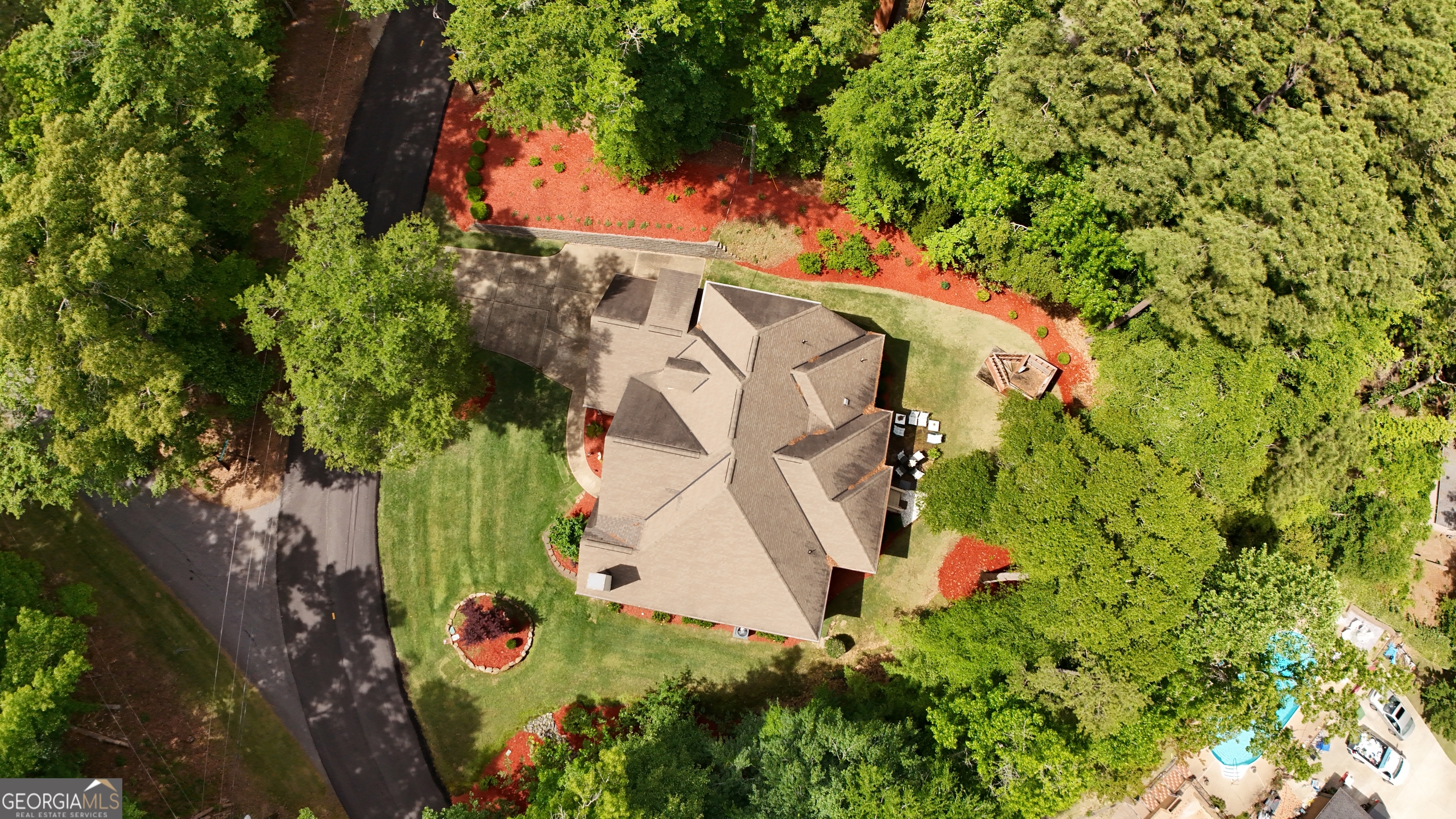 7381 Lullwater Road Columbus, GA 31904 - Photo 47 of 47 an aerial view of swimming pool