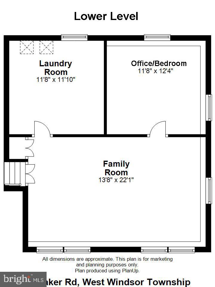 11 Quaker Road Princeton Junction, NJ 08550 - Photo 75 of 75 Lower Level - Floor Plan