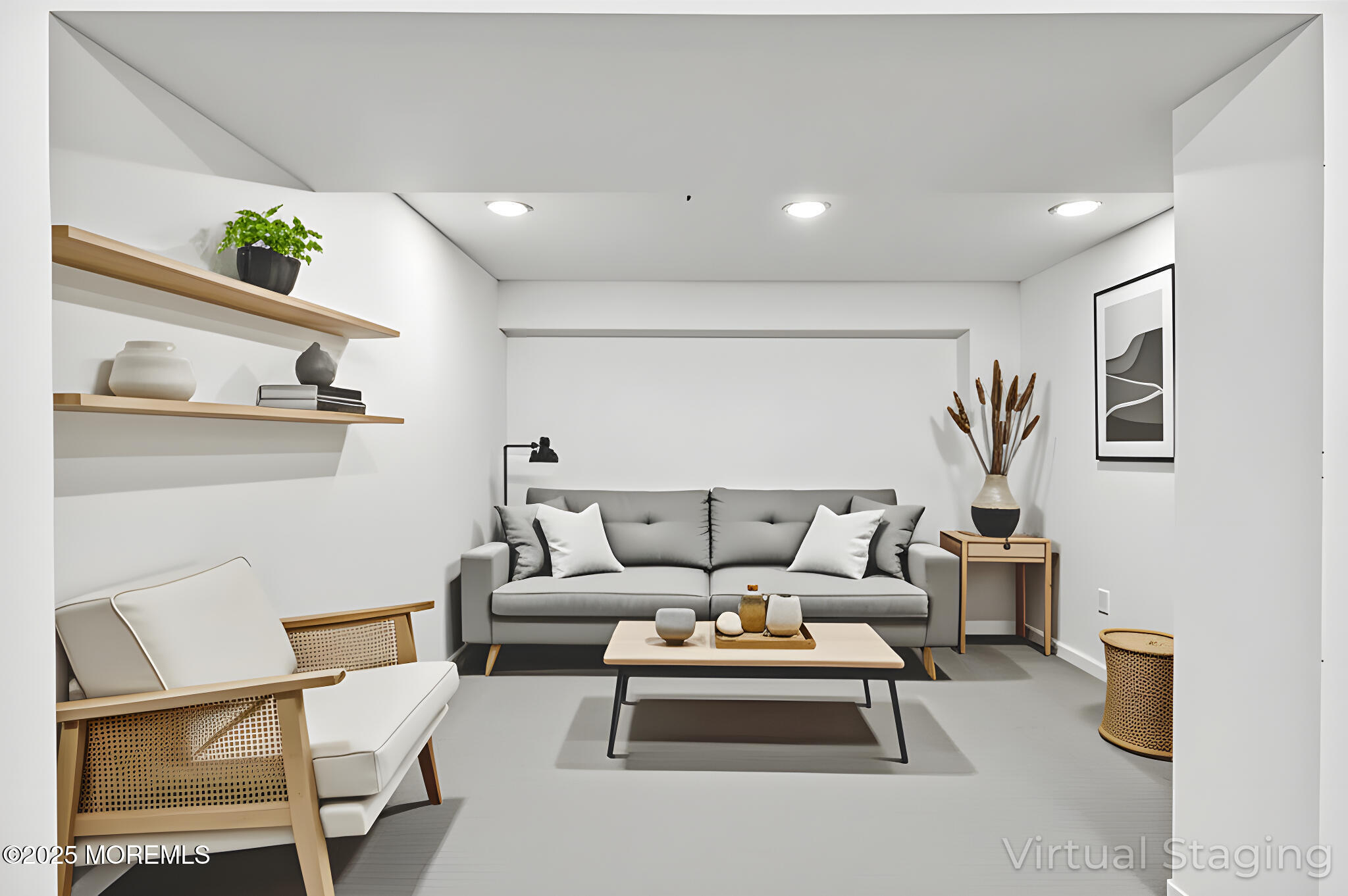 3 Duke Lane Hazlet, NJ 07730 - Photo 34 of 50 VIRTUALLY STAGED LOWER LIVING ROOM