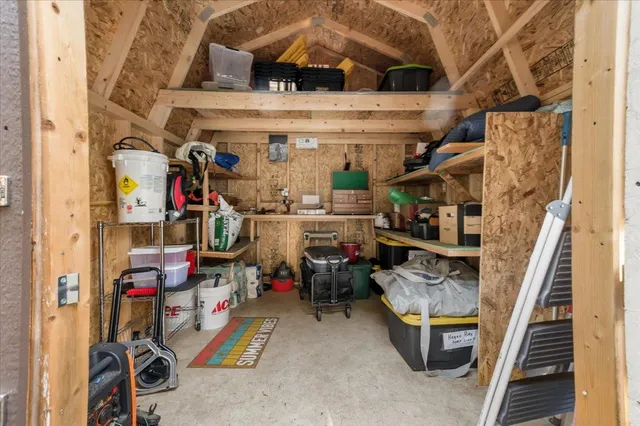 a view of storage and utility room