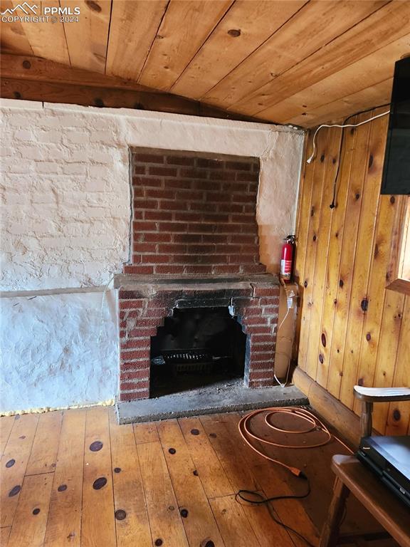 4390 Prairie Street Cascade, CO 80809 - Photo 9 of 18 a living room with fireplace and a fireplace