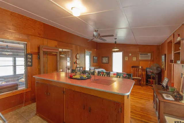 a room with lots of counter space