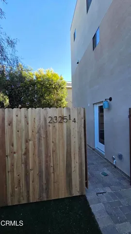 a view of a wooden fence