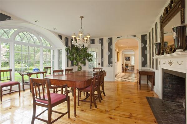 161 Main Street Hingham, MA 02043 - Photo 5 of 30 a view of a dining room with furniture window and wooden floor