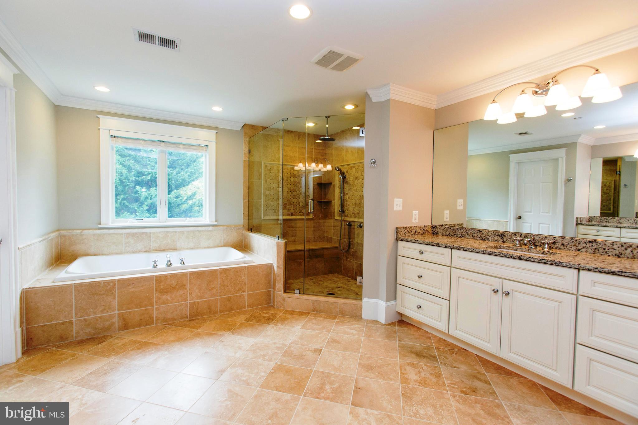 4314 Chestnut Street Bethesda, MD 20814 - Photo 26 of 28 Sumptuous master bath with separate shower and tub
