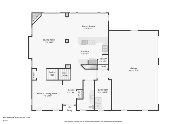 $650,000 | 8216 Anna Avenue, Norway, WI 53185