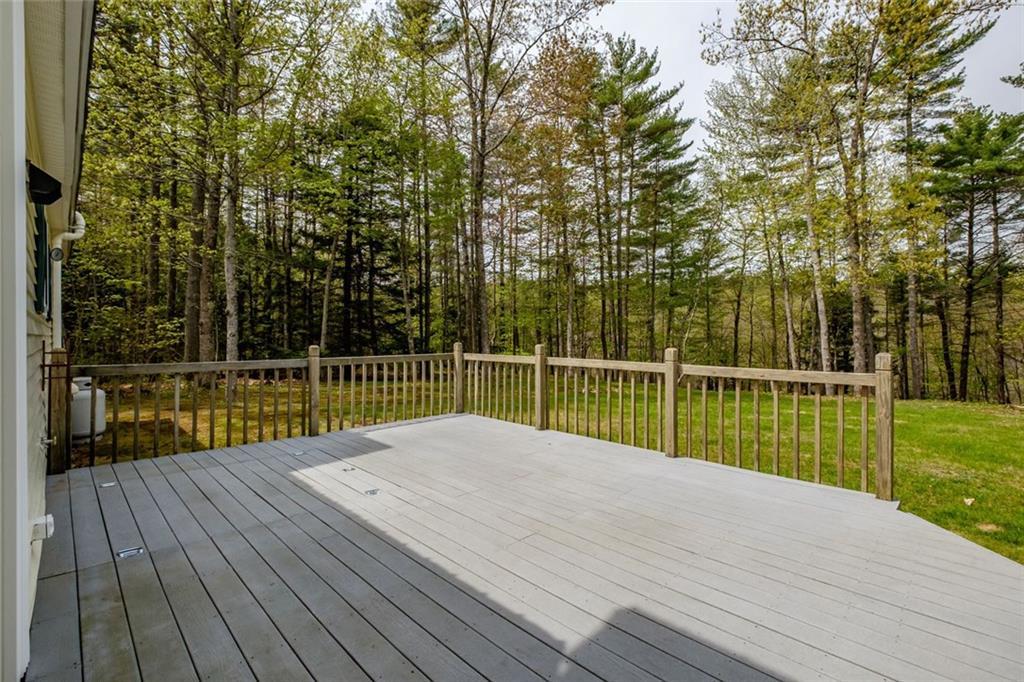 7 Jared Road Gray, ME 04039 - Photo 31 of 35 Back deck overlooking private back...