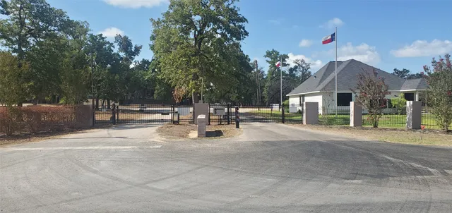 a view of a playground with a patio