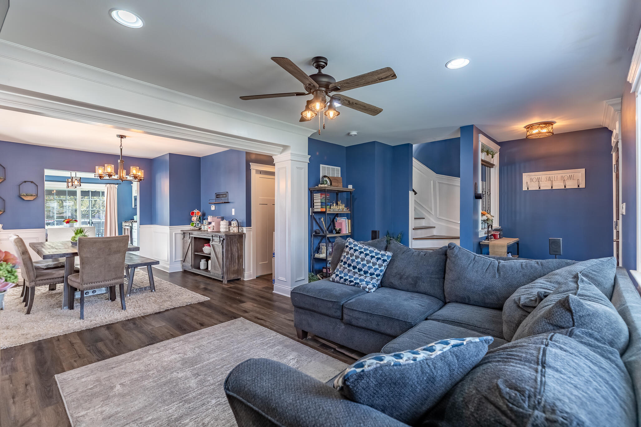 2936 Janet Place Hammond, IN 46323 - Photo 8 of 28 a living room with furniture ceiling fan and a rug