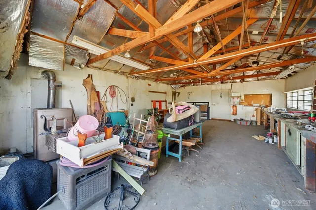 a view of a storage in a room