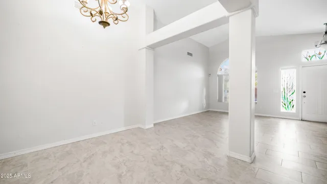 a view of an empty room