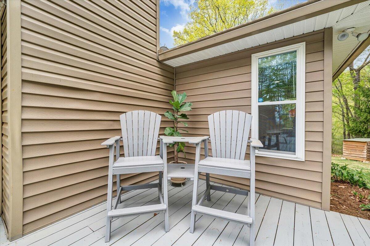 856 Ridge Mountain Drive Boones Mill, VA 24065 - Photo 53 of 66 a view of two chairs in the balcony