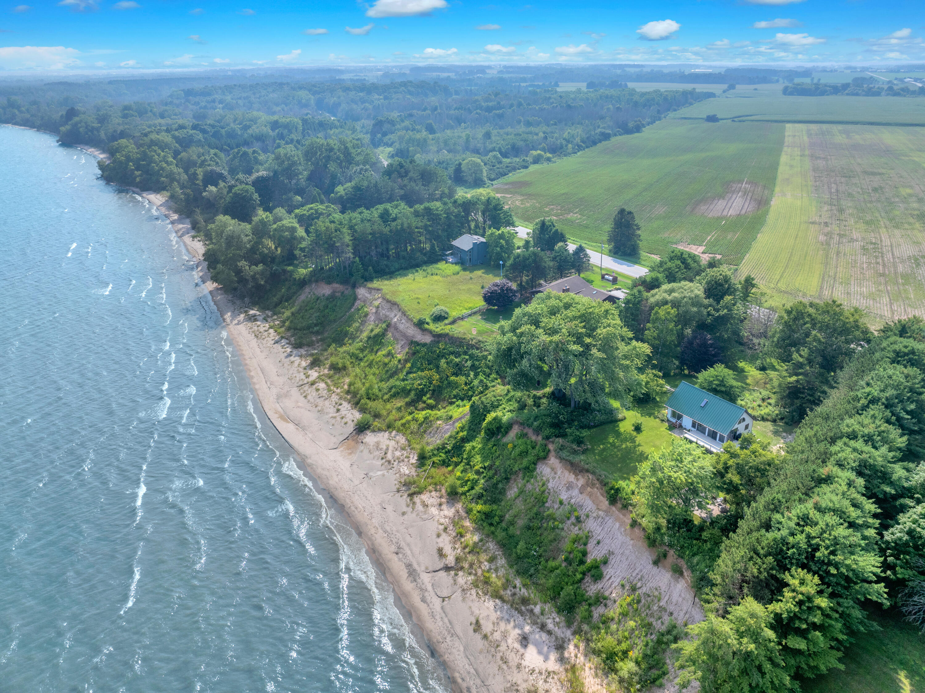 12435 Lakeshore Road Centerville, WI 53015 - Photo 2 of 56 Summer Drone Image
