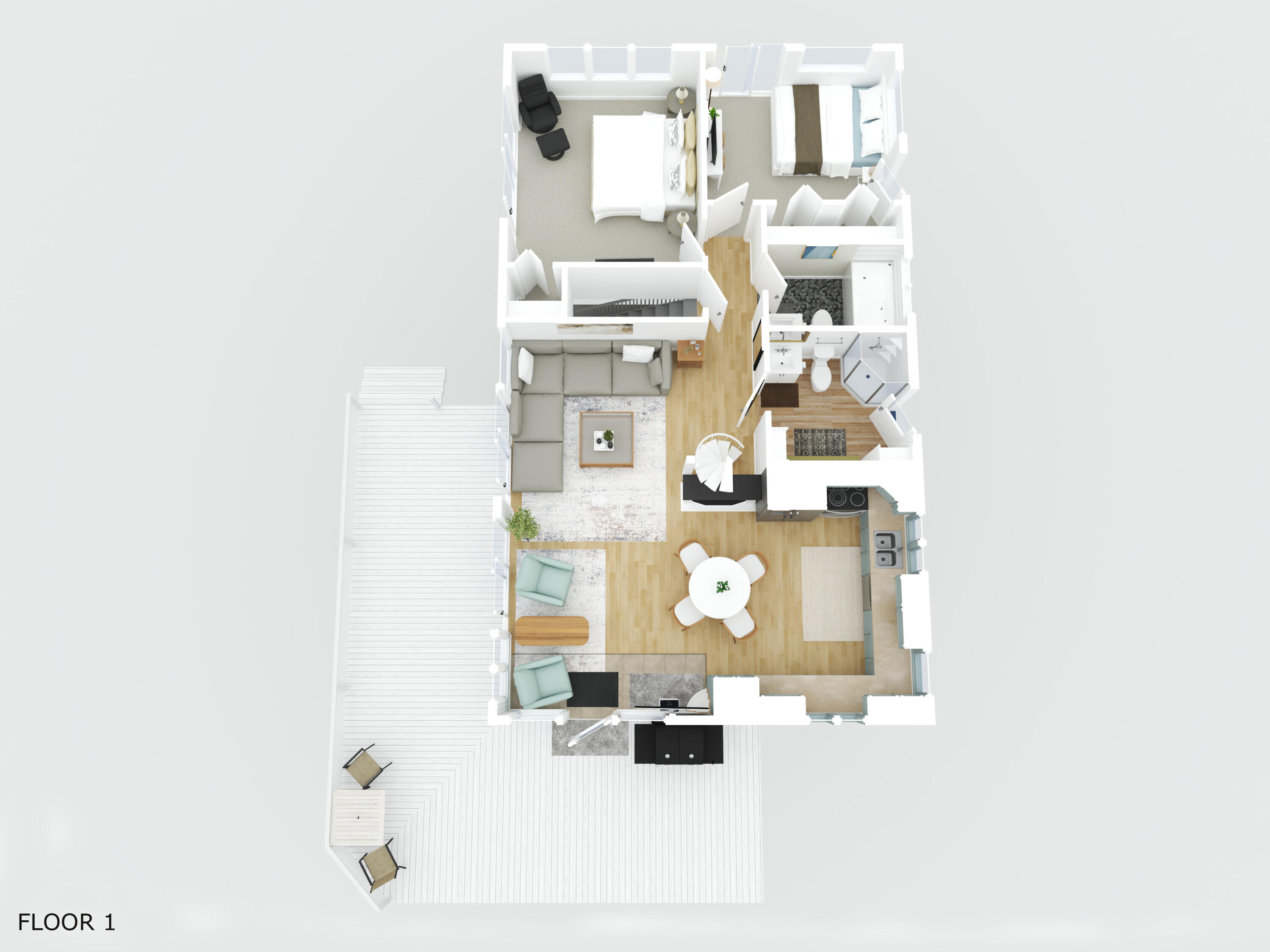 12435 Lakeshore Road Centerville, WI 53015 - Photo 56 of 56 Main Level 3D Floor Plan