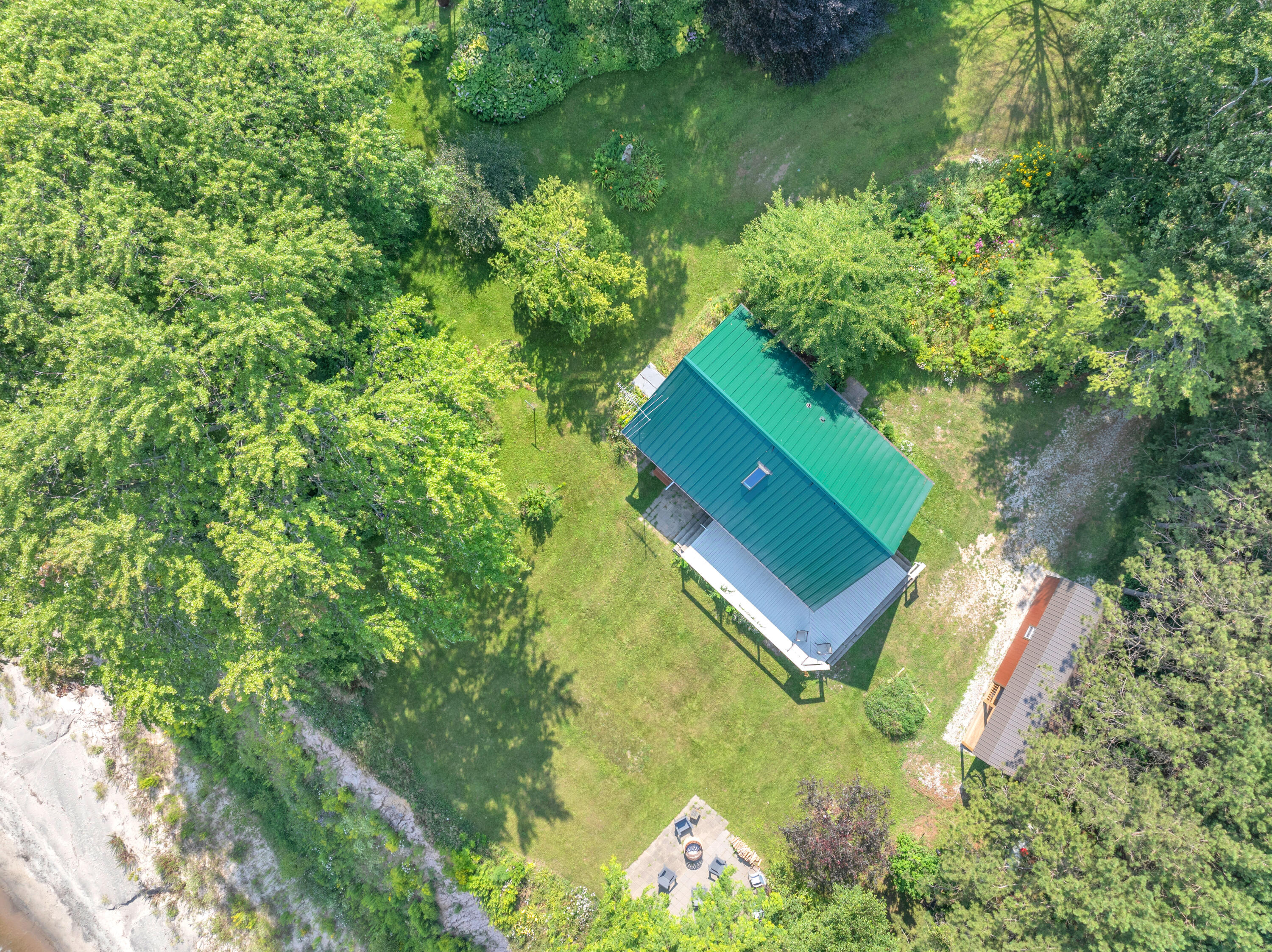 12435 Lakeshore Road Centerville, WI 53015 - Photo 3 of 56 Summer Drone Image