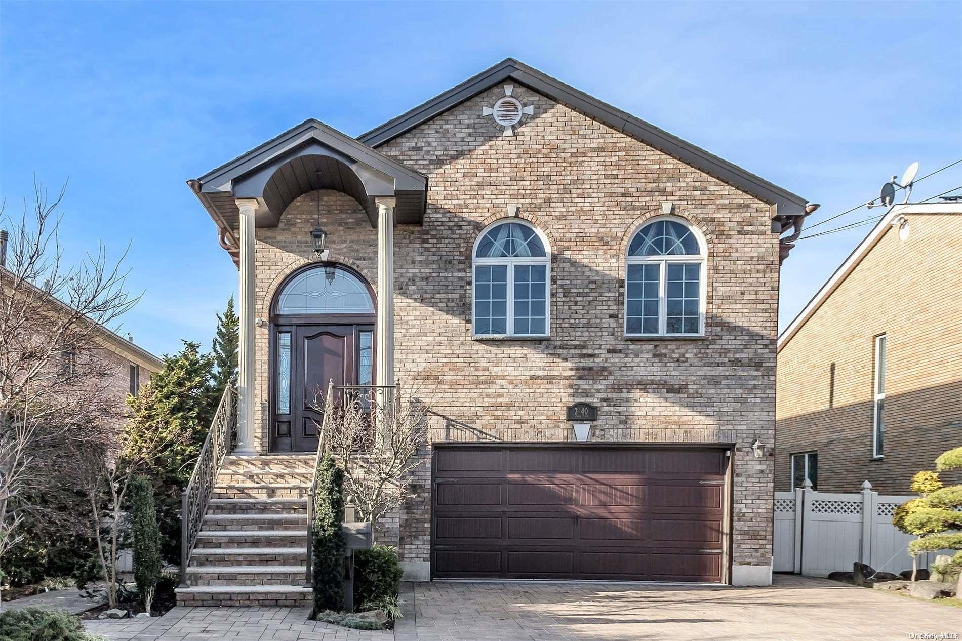 a front view of a house