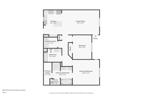 $688,888 | 800 North 8th Street, Unit 103, San Jose, CA 95112