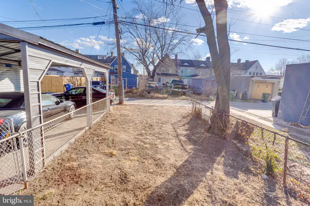 a view of a building with a tree