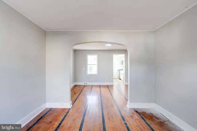 a view of wooden floor in a room