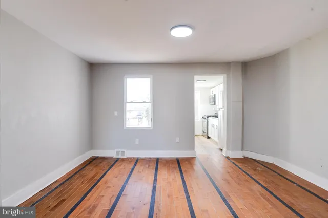 a view of wooden floor in a room